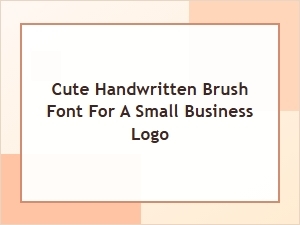 Boho Chic Brush Script for Your Small Business